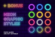 50 USA Neon States, an Object Graphic by Lunarts Studio (Thumbnail 7 of 7)