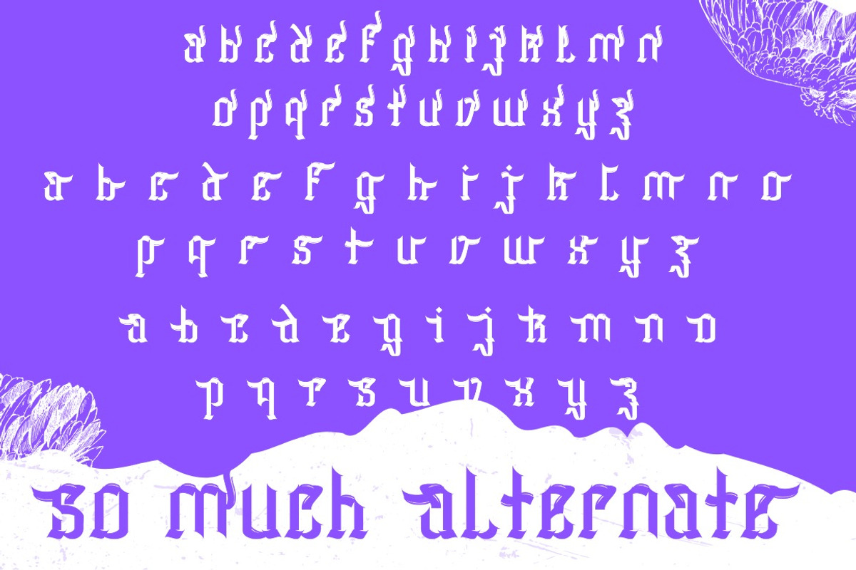Huffles - Display Blackletter Font, a Blackletter Font by Dhabee (Photo 7 of 16)