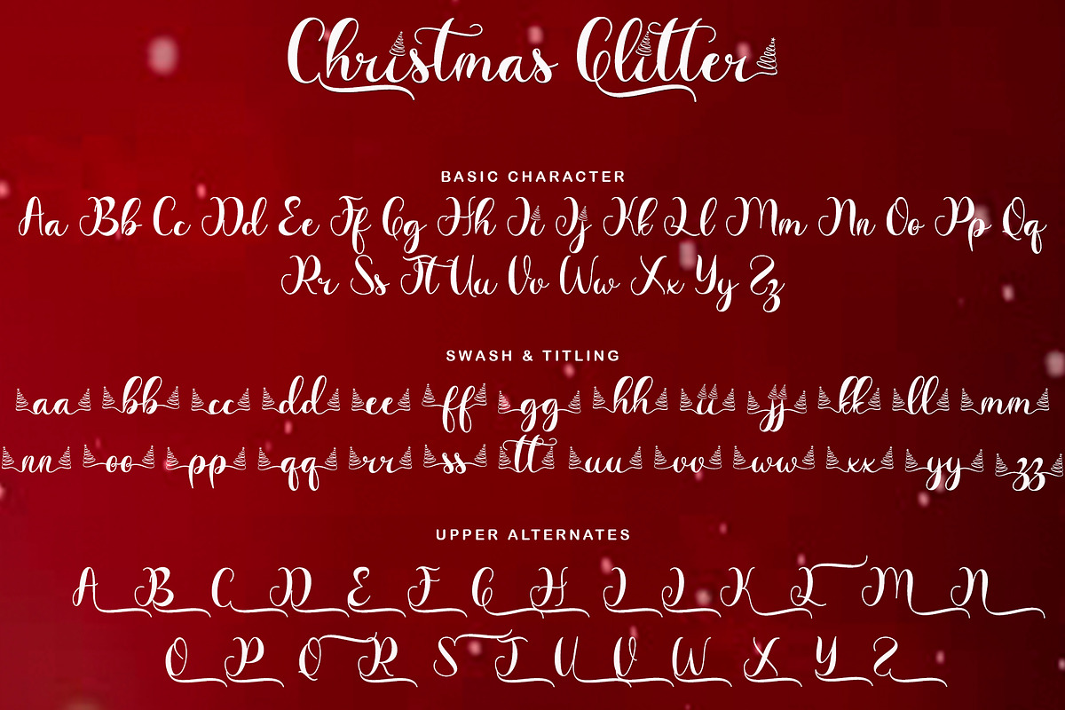 Christmas Glitter, a Script Font by Yoga Letter (Photo 7 of 8)