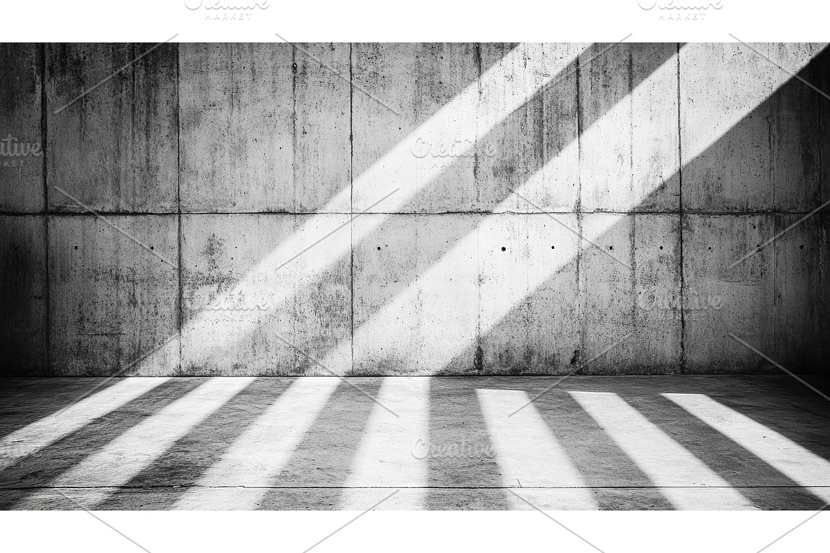 Concrete wall with dramatic light, an Object Illustration by Lermont51