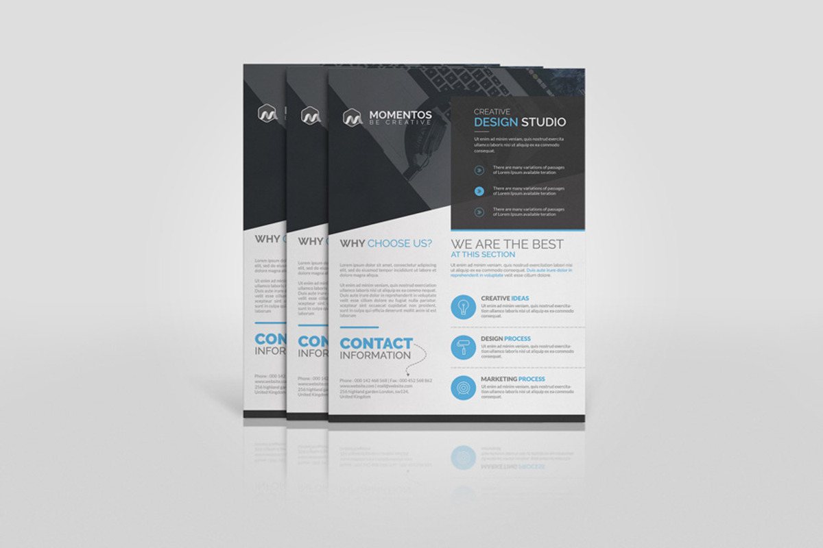 Corporate Flyer Template, a Flyer Template by Momentostudio (Photo 4 of 6)