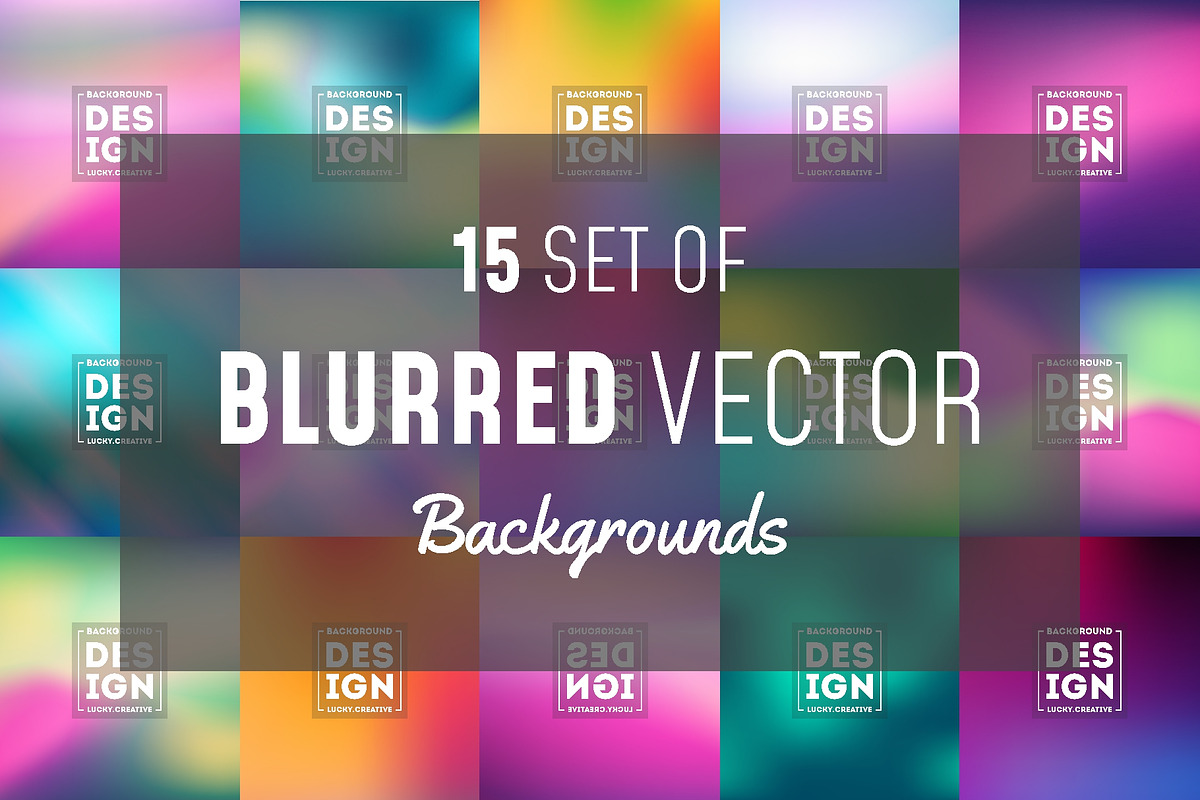 Set of Smooth Blurred Background, a Pattern Graphic by Lucky Creative (Photo 1 of 16)