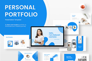 Personal Portfolio PowerPoint, a Presentation Template by New Coral Design