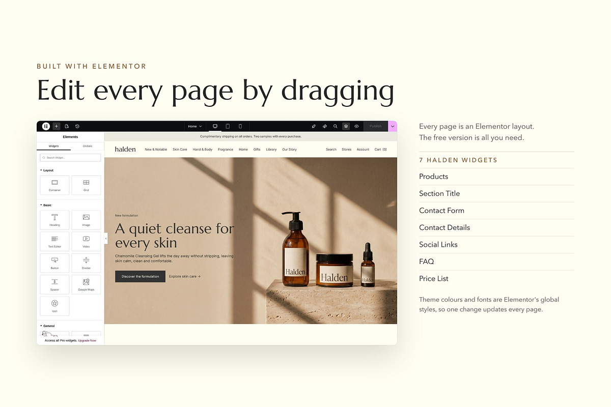 Halden – Skin Care WooCommerce Theme, a WordPress Template by Tomasz Ganclerz (Photo 14 of 22)