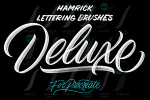 Lettering Procreate Brushes Deluxe