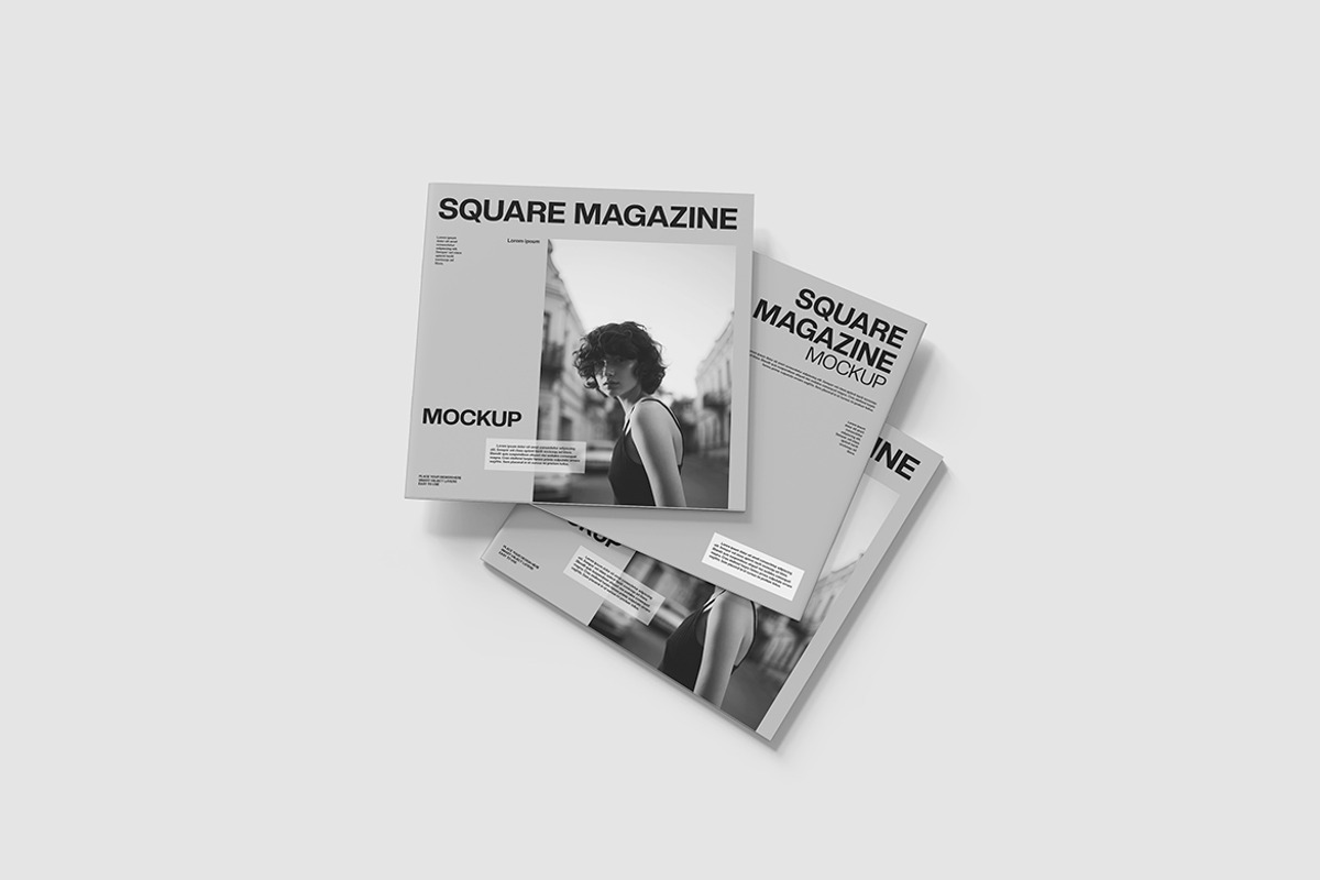 Square Magazine Mockup, a Product Mockup by Indah