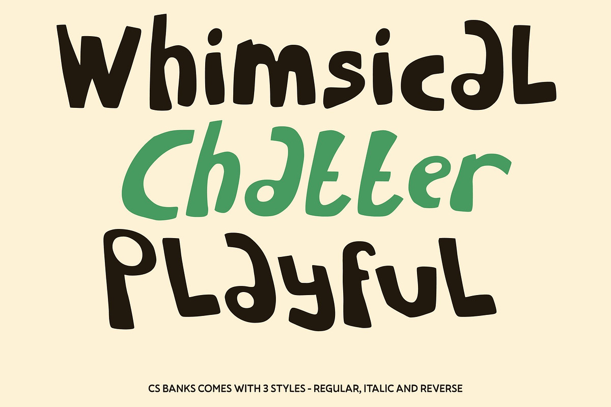 CS Banks – Fun Font, a Handwritten Font by Craft Supply Co. (Photo 4 of 8)