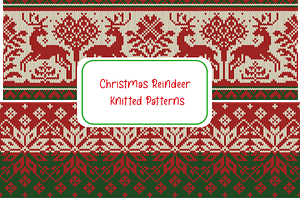 Cozy Christmas Reindeer Patterns