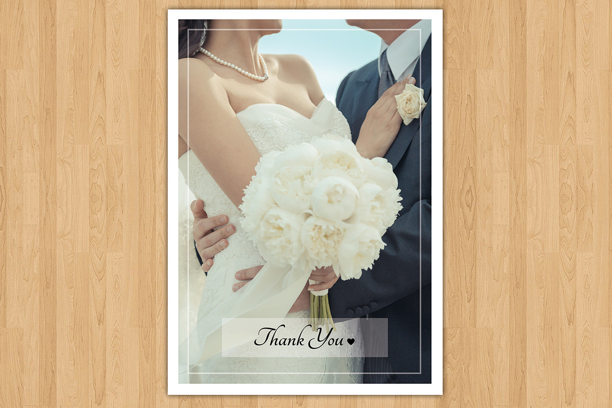 Wedding Thank You Card-V242, a Flyer Template by Template Shop (Photo 2 of 3)