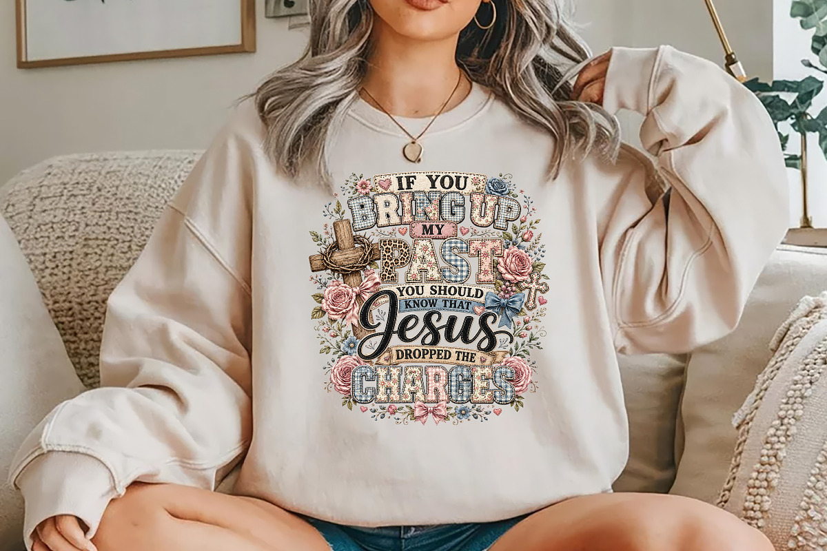 Jesus Dropped The Charges PNG, a Seasonal Illustration by YA Design (Photo 4 of 4)