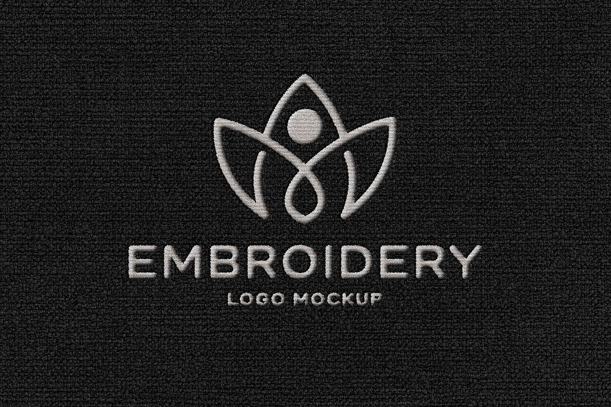 Fabric Embroidery Logo Mockup, a Mockup by Design Squad (Photo 1 of 4)