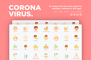 Coronavirus | 16 Flat Icons Set, an Icon by Alex Blogoodf (Thumbnail 2 of 12)