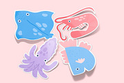 Ocean Life | Graphic Collection, an Animal Illustration by katieromanoff_art (Thumbnail 5 of 11)
