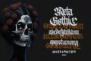 Gothic vector letters - 13