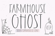 FARMHOUSE GHOST Halloween Font, a Sans Serif Font by Blush Font Co. (Thumbnail 1 of 6)