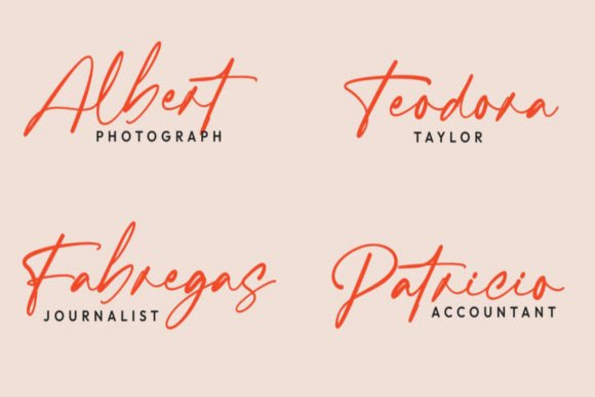 Partsold - Handwritten Font, a Script Font by Muwatta Studio (Photo 5 of 6)