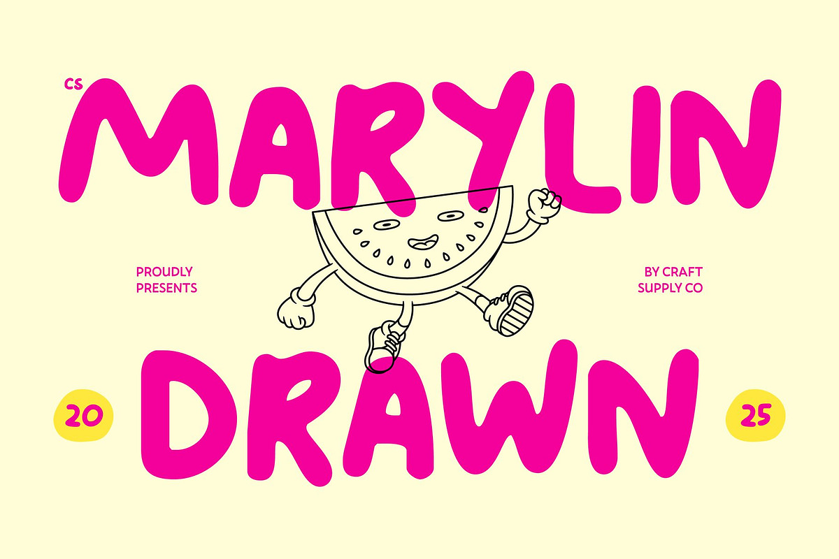 CS Marylin Drawn, a Handwritten Font by Craft Supply Co. (Photo 1 of 8)