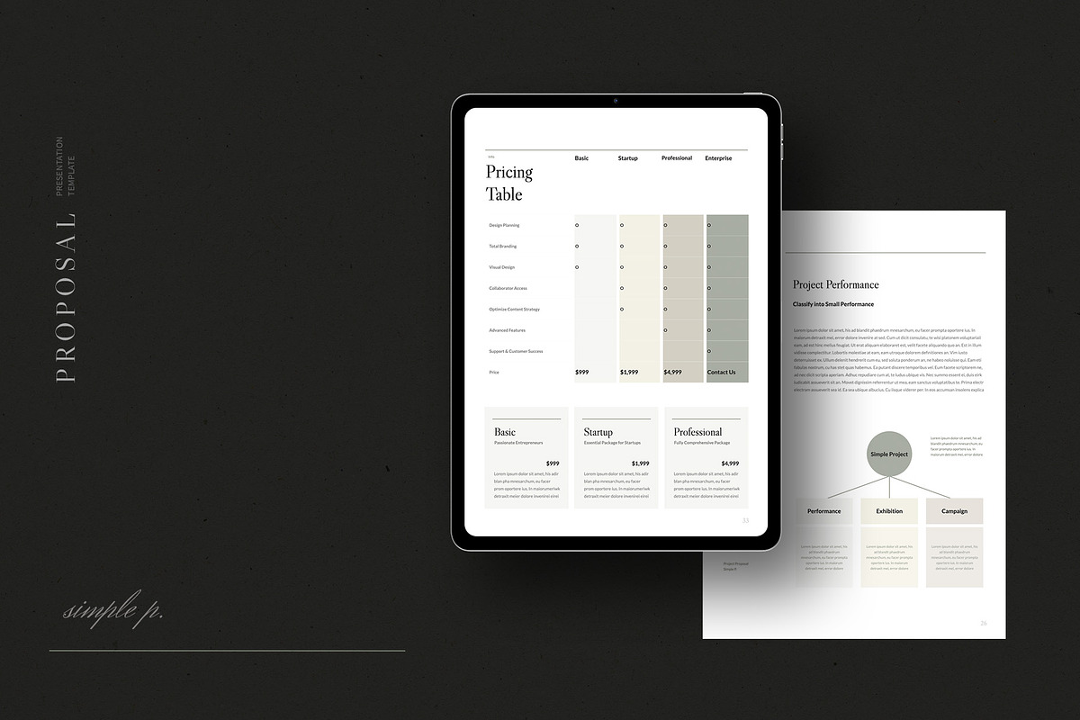 Proposal Vertical Template, a Presentation Template by Simple P. (Photo 3 of 11)