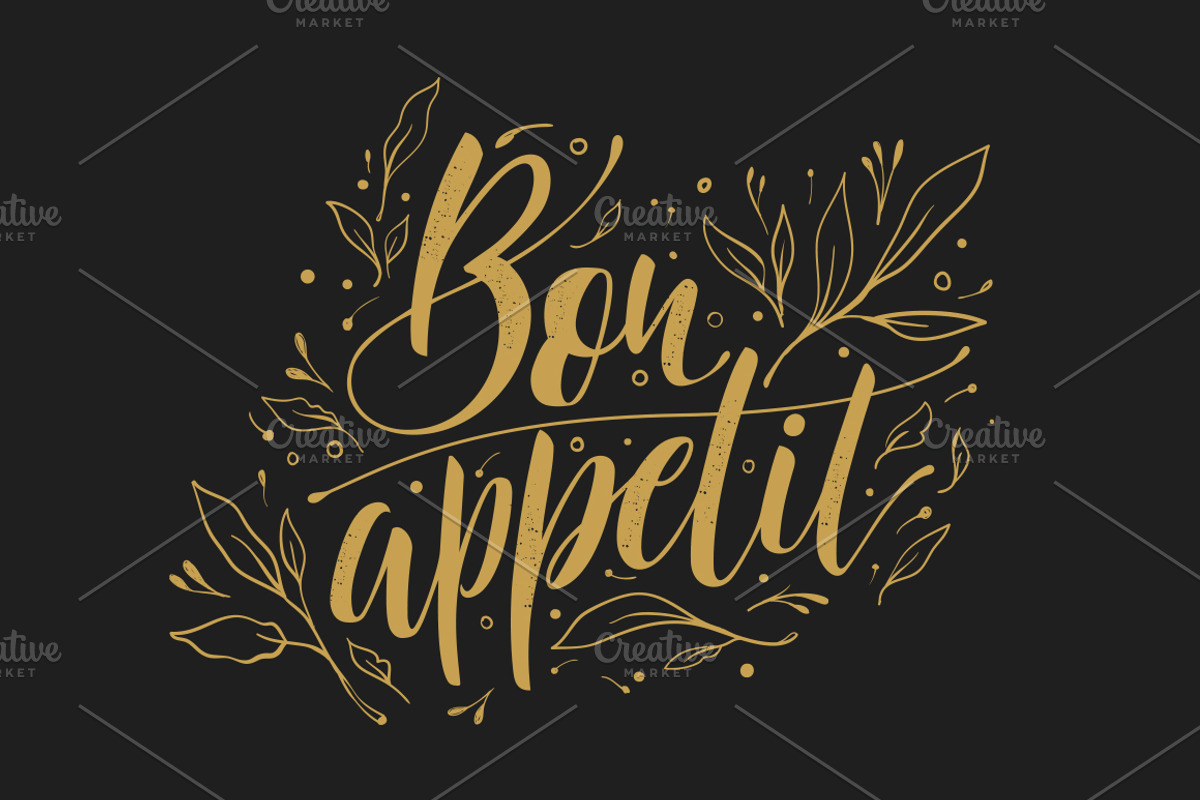 Set of vector cooking lettering, a Poster Template by Anna's Lettering (Photo 7 of 13)