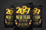 New Year Flyer, a Flyer Template by AfzaalGraphics (Thumbnail 1 of 4)