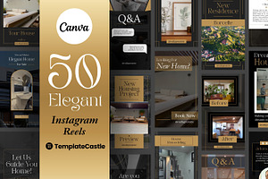 50 Real Estate Instagram Reels, a Templates & Theme by TemplateCastleStore
