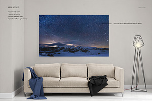 Canvas Print Many Sizes Mockup Set