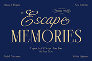 DT Escape Memories - Font Duo, a Serif Font by Dryy.type (Thumbnail 1 of 14)