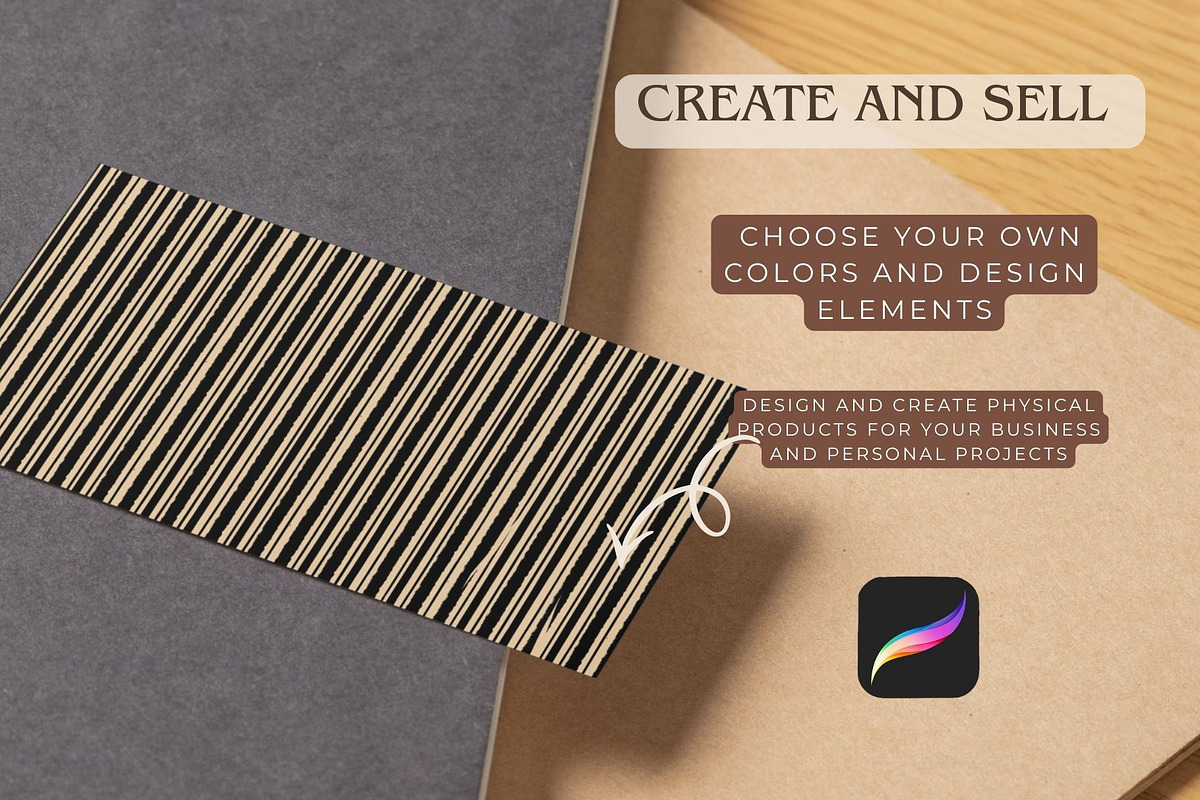 Procreate Seamless Pattern Brush Set, a Brush Add-On by Studio Print Co. (Photo 7 of 13)