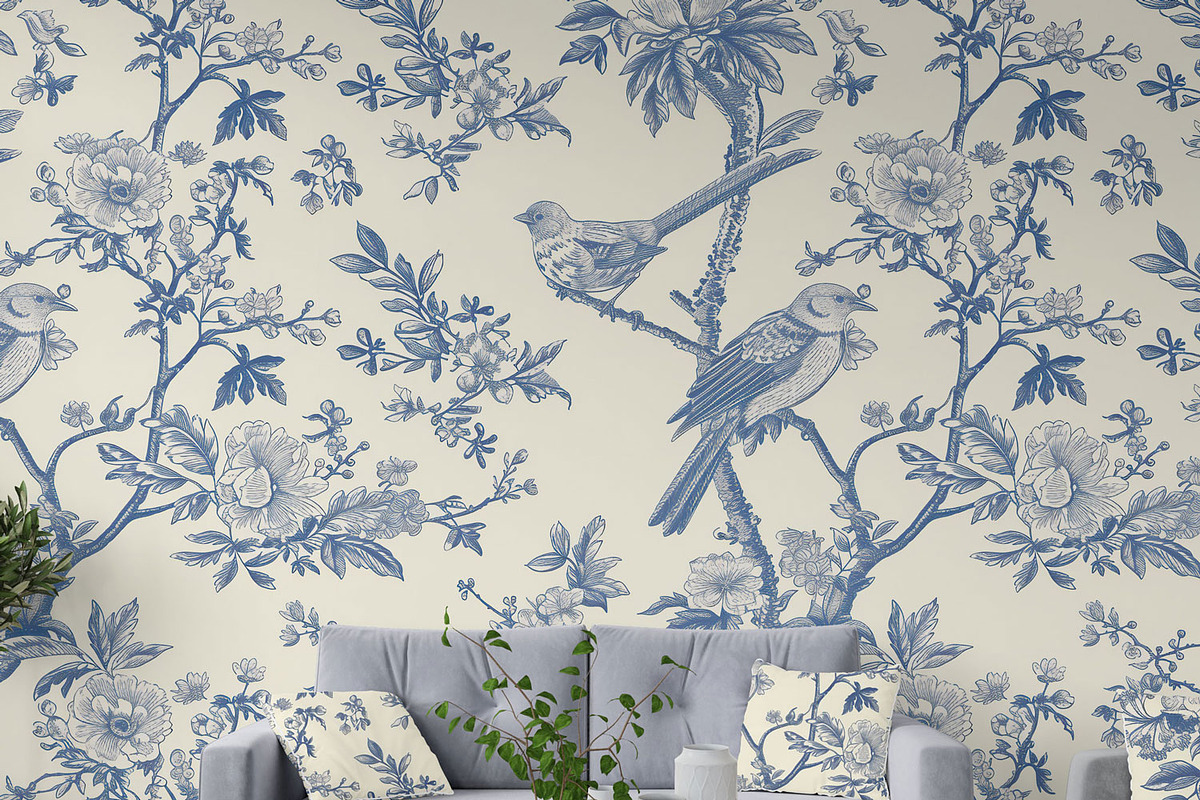 Toile de Jouy Patterns Bundle, a Pattern Graphic by Olya Creative (Photo 19 of 41)