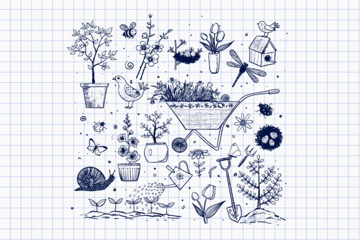 Garden sketches, an Illustration by Elina_Li (Photo 8 of 15)