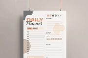 Daily Planner Template, a Stationery Template by MightyDesign (Thumbnail 2 of 8)