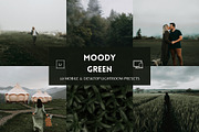 10 Moody Green Lightroom Presets, a Preset Add-On by MEPRESETS (Thumbnail 1 of 9)