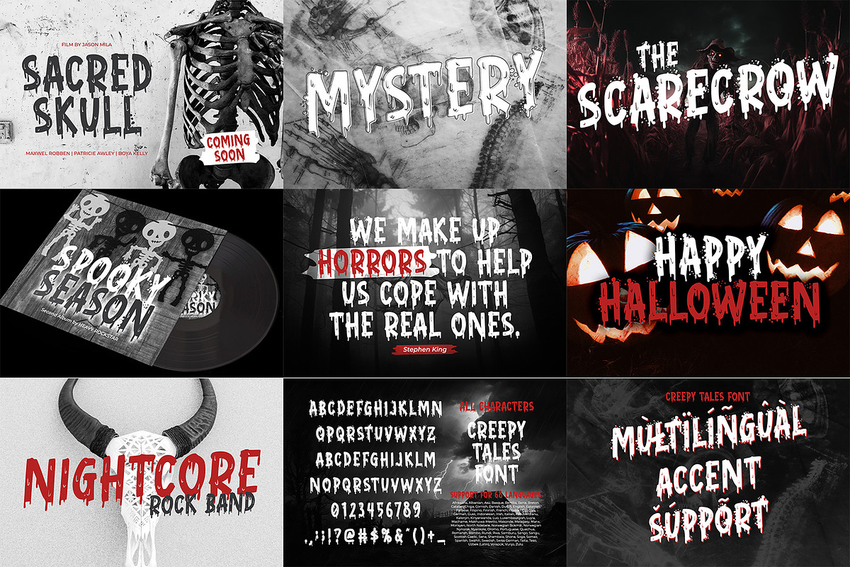 Special Horror Font Bundle, a Handwritten Font by Ditatype (Photo 3 of 13)