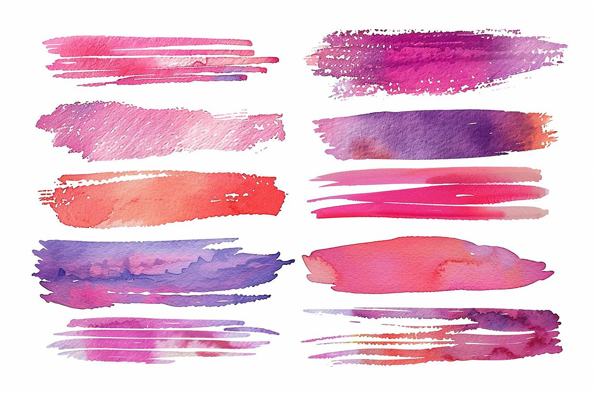 Colorful Watercolor Brush Stroke, an Illustration by Amazin_art (Photo 7 of 7)