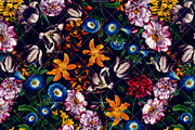 Botanical Flowers - Seamless Pattern, a Pattern Graphic by Talip Memis (Thumbnail 1 of 6)