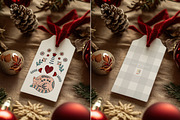 Merry & Bright Christmas Card Mockup, a Product Mockup by NikiArts (Thumbnail 13 of 17)