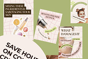 Skincare Instagram Carousel Canva, a Social Media Template by MOAROShop (Thumbnail 6 of 9)