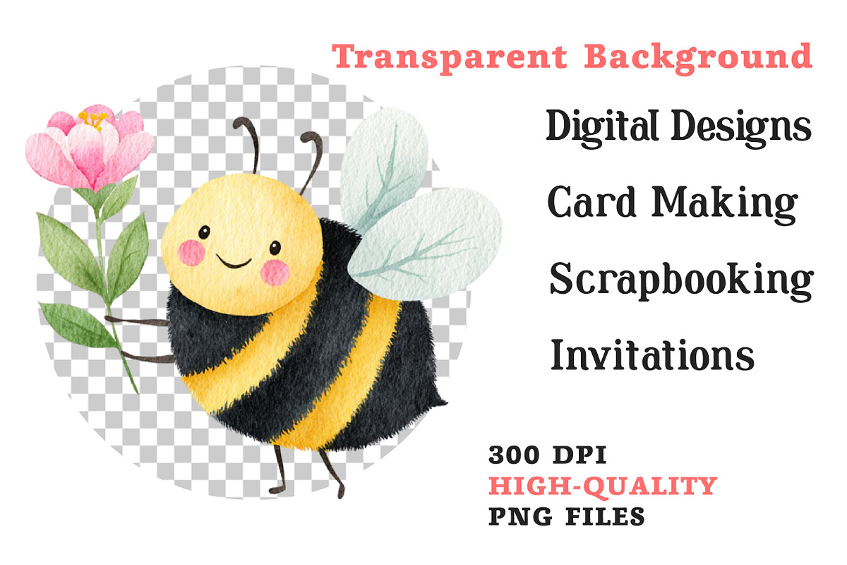 Watercolor Insects Clipart Bundle, an Illustration by Dream Creation (Photo 7 of 7)
