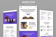 Landing Page Book Shop, a Landing Page Template by MightyDesign (Thumbnail 1 of 10)