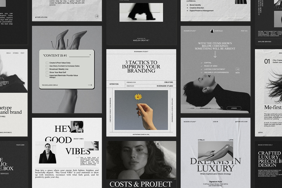 RIVA | Instagram Post Template (I), a Social Media Template by Prapti Design (Photo 2 of 10)