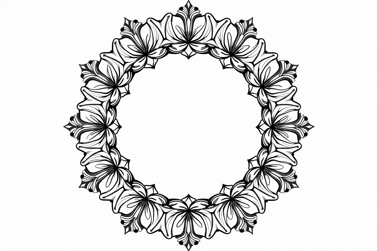 Elegant Laser Cut Flourish Bundle, an Illustration by BIPLOB EXPERT (Photo 8 of 9)