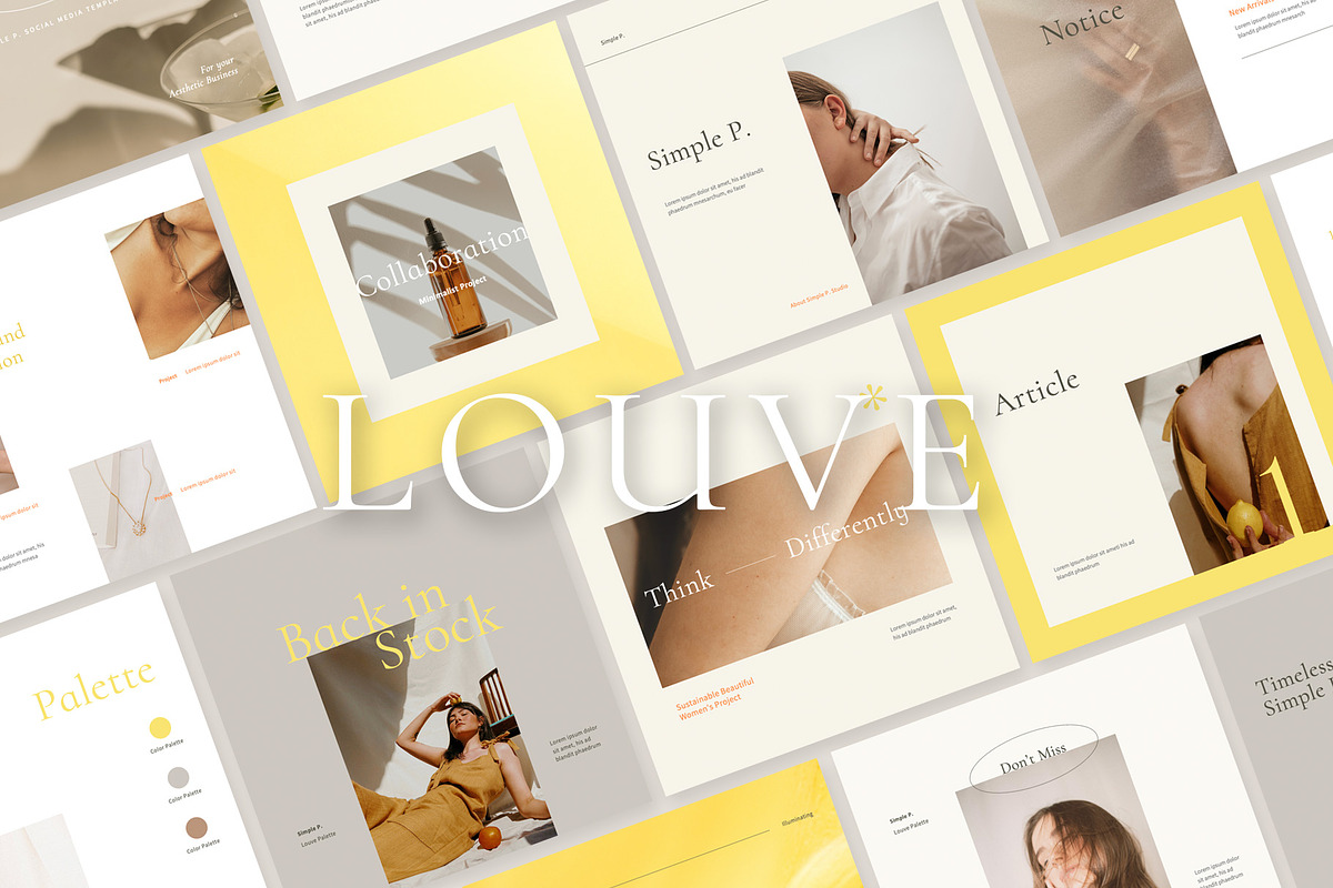 Louve Palette Pack, a Social Media Template by Simple P. (Photo 1 of 10)