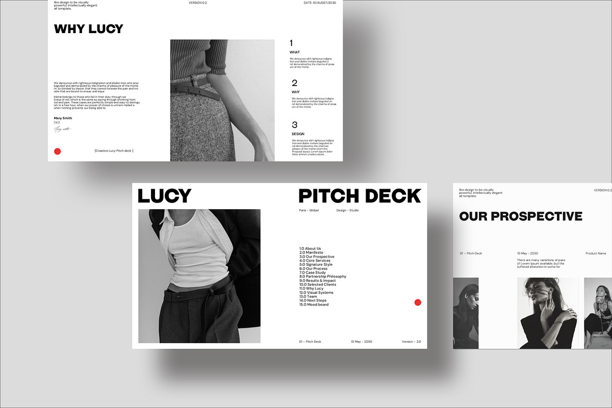 Lucy Pitch Deck Template preview 3