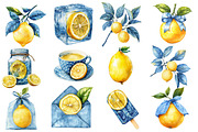 Yellow & Blue Lemon Sublimation, an Illustration by Designworld (Thumbnail 2 of 5)