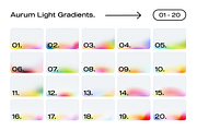 100 Aurum Light Gradients Collection, a Texture Graphic by Asylab (Thumbnail 2 of 16)