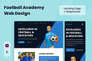 Soccer Academy Web Design, a Wireframe Template by INSPR STD (Thumbnail 1 of 6)