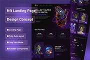 Nft Art Collection Landing Page, a Templates & Theme by Sparkle Template Studio (Thumbnail 1 of 3)