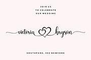 Madelyn Heart Font, a Script Font by Burhan Afif (Thumbnail 7 of 9)