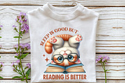 Sleep is Good but Reading is Better, an Illustration by Rose Art (Thumbnail 6 of 6)