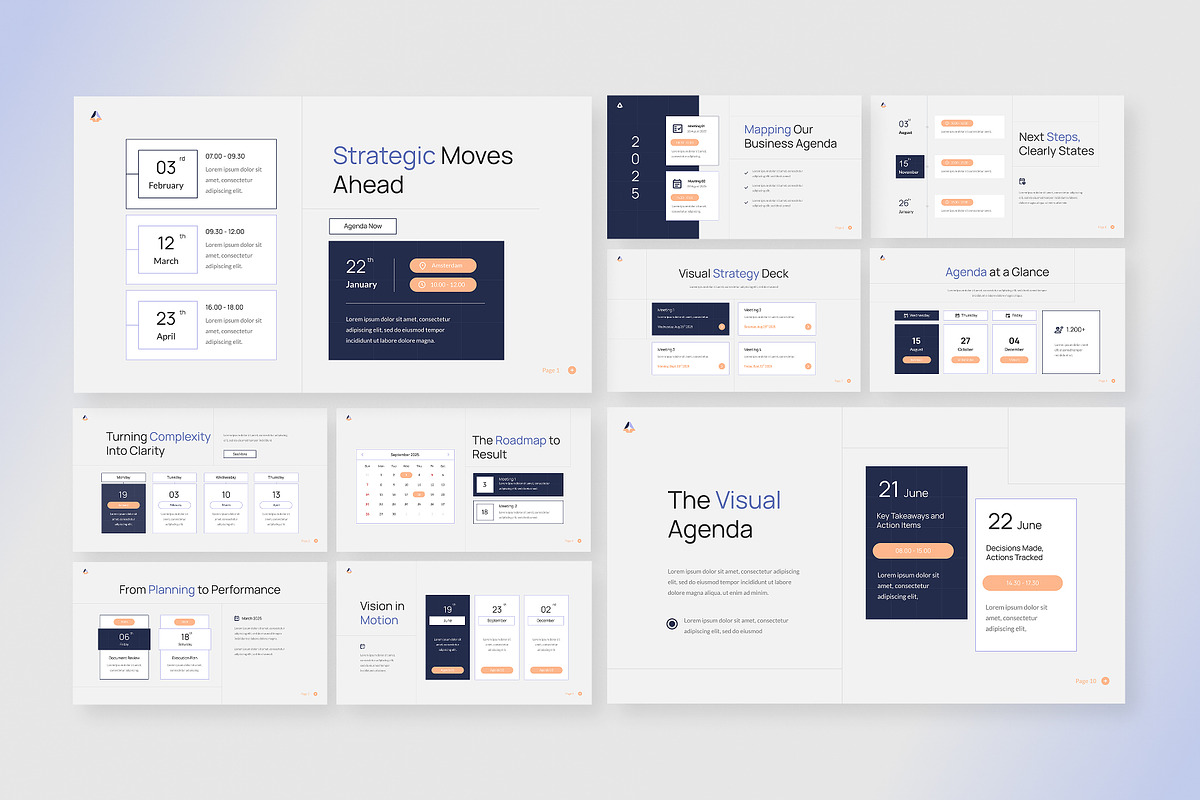 Business Agenda Infographic, a Presentation Template by Antstheme (Photo 2 of 2)